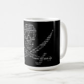 海賊ハッカーの暗闇のマグ コーヒーマグカップ (正面右)
