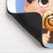 海賊ハロウィーンの衣装を着たかわいい男の子 マウスパッド (コーナー)