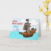 海賊バースデー・カード カード (黄色い花)