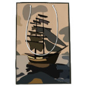 海賊パイレーツ船冒険 ミディアムペーパーバッグ (正面)