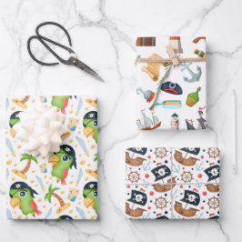 海賊パックラッピング紙 ラッピングペーパーシート