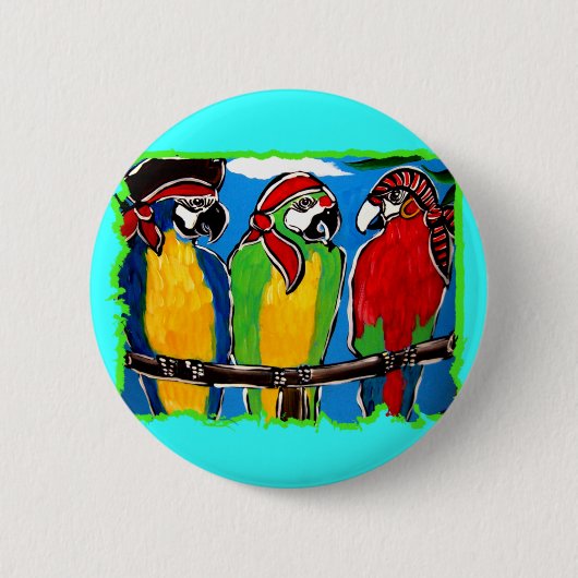 海賊パロッツ 缶バッジ (正面)