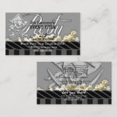 海賊パーソナライズされたパーティー エンクロージャーカード (正面/裏面)