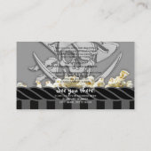 海賊パーソナライズされたパーティー エンクロージャーカード (裏面)