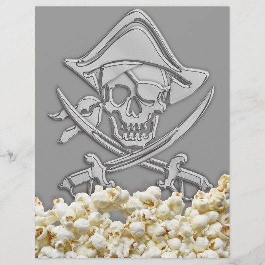 海賊パーソナライズされたパーティー チラシ (正面)