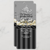 海賊パーソナライズされたパーティー 招待状 (正面/裏面)