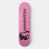 海賊パーソナライズされた婦人 スケートボード (正面)