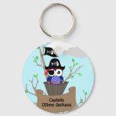 海賊パーソナライズされた子供部屋デザイン キーホルダー (正面)