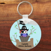 海賊パーソナライズされた子供部屋デザイン キーホルダー (正面)
