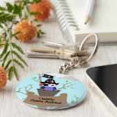海賊パーソナライズされた子供部屋デザイン キーホルダー (側面)