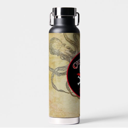 海賊パーソナライズされた船長 ウォーターボトル (正面)