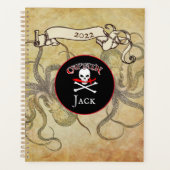 海賊パーソナライズされた船長 プランナー手帳 (正面)