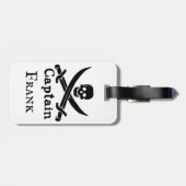 海賊パーソナライズされた船長 ラゲッジタグ (裏面横)