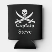 海賊パーソナライズされた船長 缶クーラー (裏面)