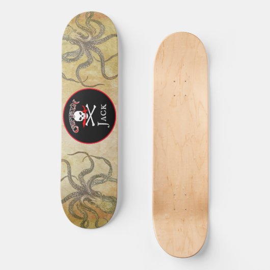 海賊パーソナライズされた艦長スケートボード スケートボード (正面)