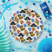 海賊パーソナライズされた誕生日 ペーパープレート (パーティー)