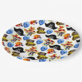 海賊パーソナライズされた誕生日 ペーパープレート (アングル)