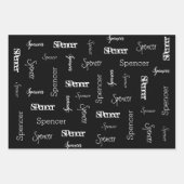 海賊パーソナライズされた誕生日 ラッピングペーパーシート (正面3)