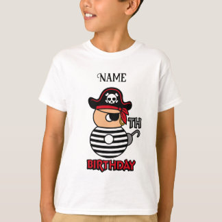 海賊パーソナライズされた8th誕生日Tシャツ Tシャツ