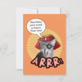 海賊パーティの招待状 招待状