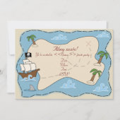 海賊パーティの招待状 招待状 (正面)