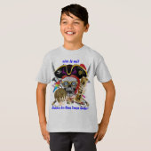 海賊パーティーのテーマの謝肉祭はノートを見ます Tシャツ (正面フル)