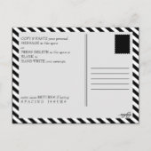 海賊パーティーのパスポート インビテーションポストカード (裏面)