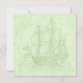 海賊パーティーの招待状 招待状 (裏面)