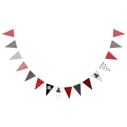 海賊パーティーの旗布の旗 バンティングフラッグ (全)