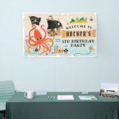 海賊パーティーの背景、クラーケンのポスター、海賊 横断幕 (トレードショー)