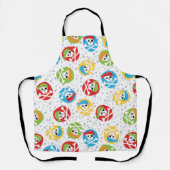 海賊パーティーキッズスカルテーマエプロン エプロン (正面)