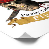 海賊パーティージョルのように船長のように働く ポスター (角)