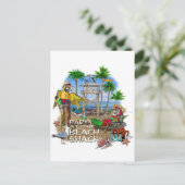 海賊パーティーパロッツパーティー インビテーションポストカード (スタンド正面)