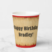 海賊パーティーパーソナライズされた紙カップ 紙コップ (左)