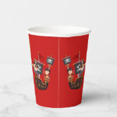 海賊パーティーパーソナライズされた紙カップ 紙コップ (右)