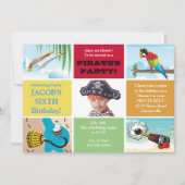 海賊パーティー写真誕生日招待状 招待状 (正面)