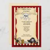 海賊パーティー招待状 招待状 (正面/裏面)