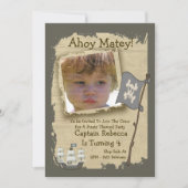 海賊パーティー発表 招待状 (正面)