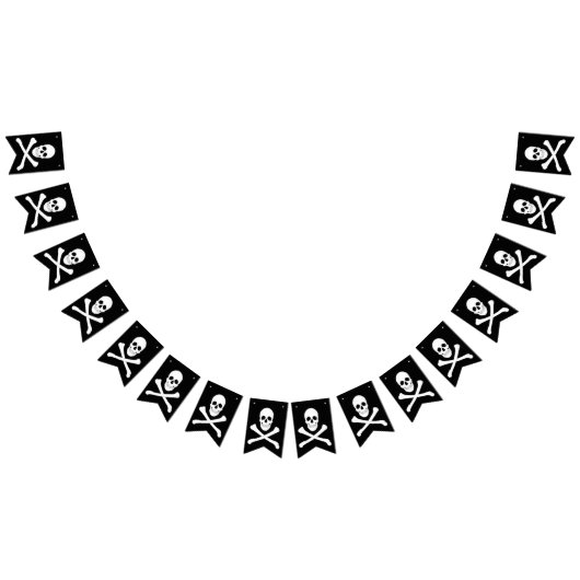 海賊パーティー(スカルとクロスボーン) (Jolly Roger) バンティングフラッグ (全)