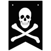 海賊パーティー(スカルとクロスボーン) (Jolly Roger) バンティングフラッグ (第3の旗)