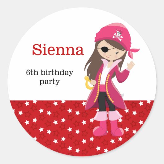 海賊パーティー ラウンドシール (正面)