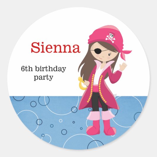 海賊パーティー ラウンドシール (正面)