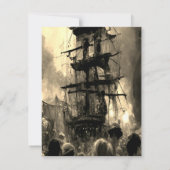 海賊パーティー 招待状 (裏面)