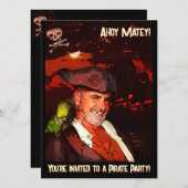 海賊パーティー 招待状 (正面/裏面)