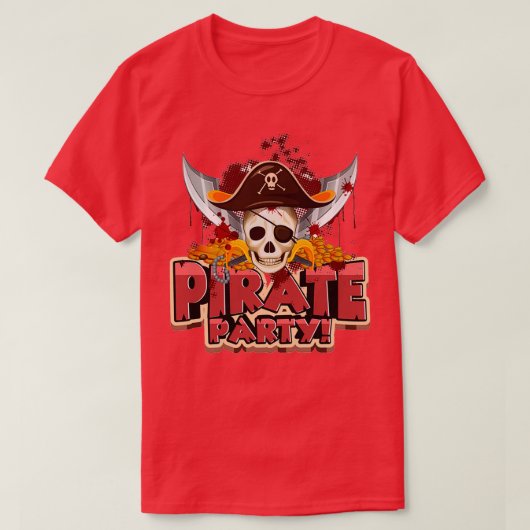 海賊パーティー Tシャツ (デザイン正面)
