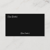 海賊ビジネスまたはプロフィールカード 名刺 (裏面)