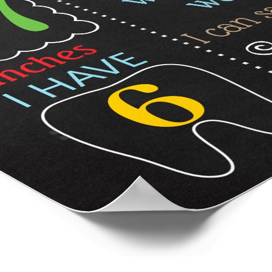 海賊ファースト誕生日の黒板看板 ポスター (角)