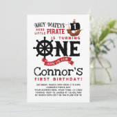 海賊ファースト誕生日招待状 招待状 (スタンド正面)