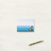 海賊フクロウの後それノートのパッド ポストイット (デスク上)