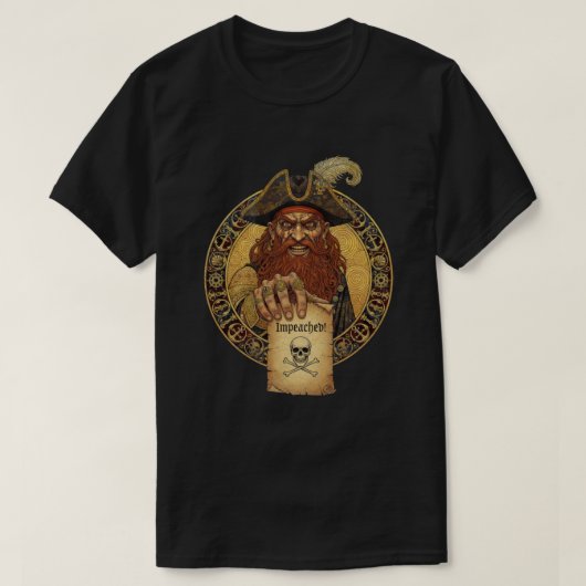 海賊ブラック・スポットの警告 Tシャツ (デザイン正面)